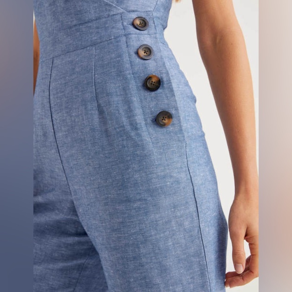 Boden Blue Sleeveless Jumpsuit - Picture 7 of 10